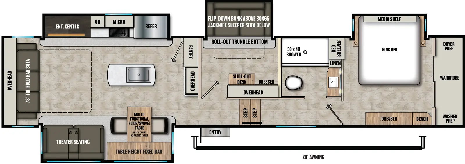 Phoenix 391MBH Floorplan